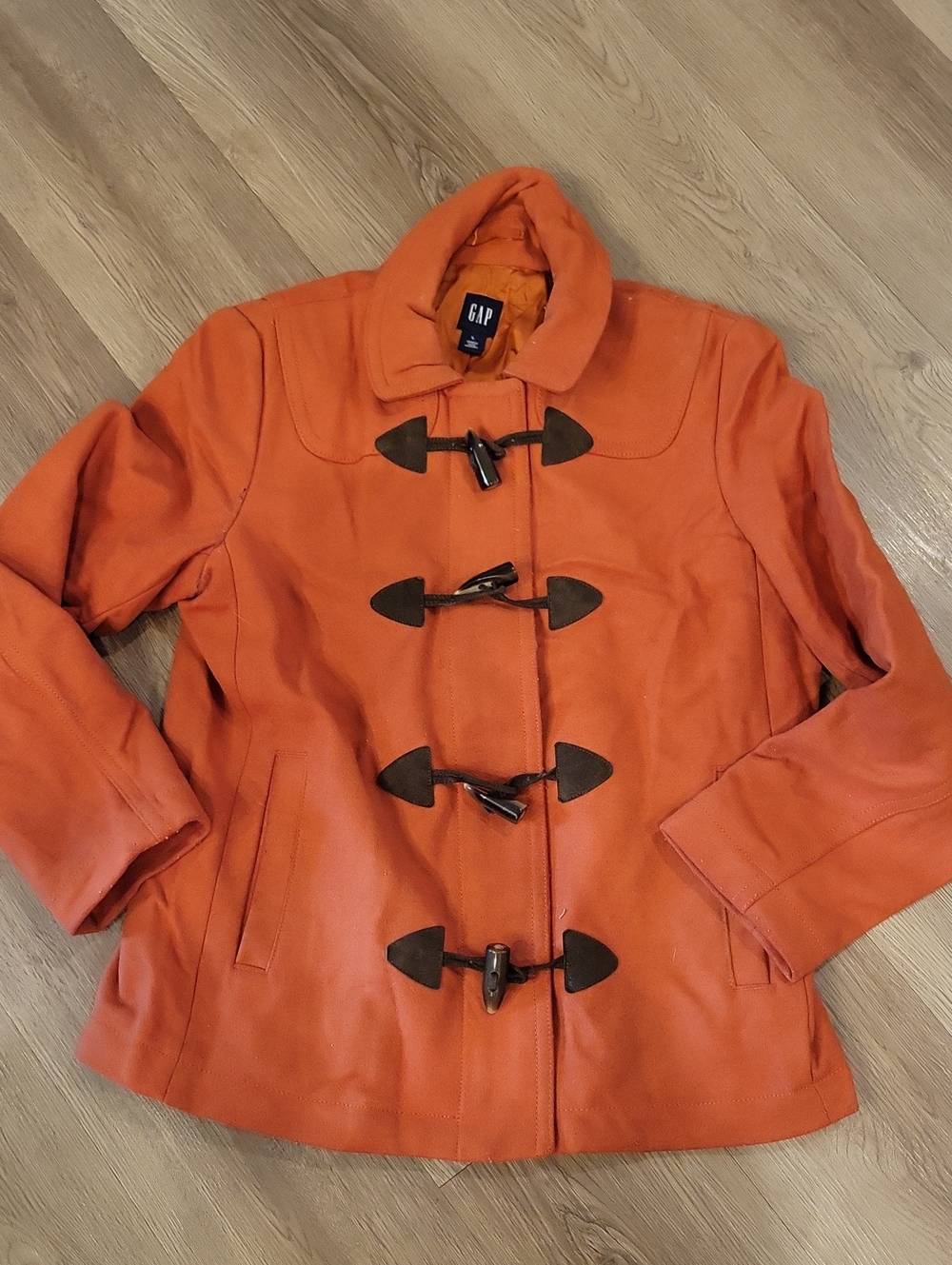 Vintage Gap Womens Burnt Orange Fall Wool Jacket